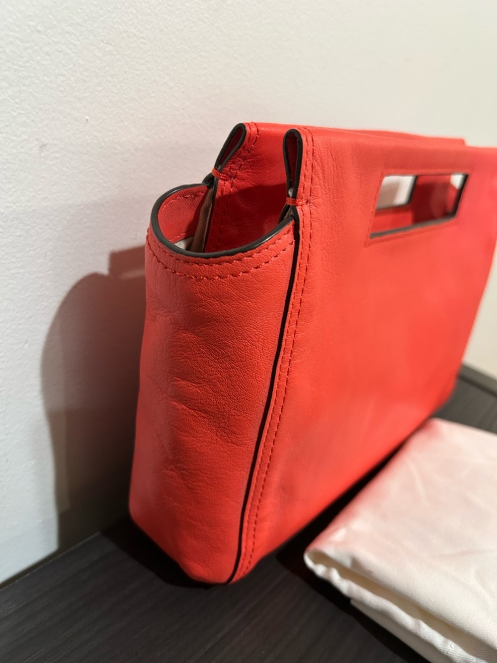 Coach Legacy Leather Red Basket Bag with Dust Bag EUC - Picture 5 of 9